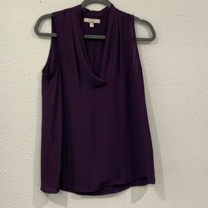Banana Republic Deep Purple Sleeveless Blouse